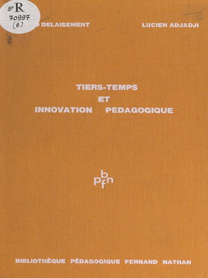 cover image of Tiers-temps et innovation pédagogique